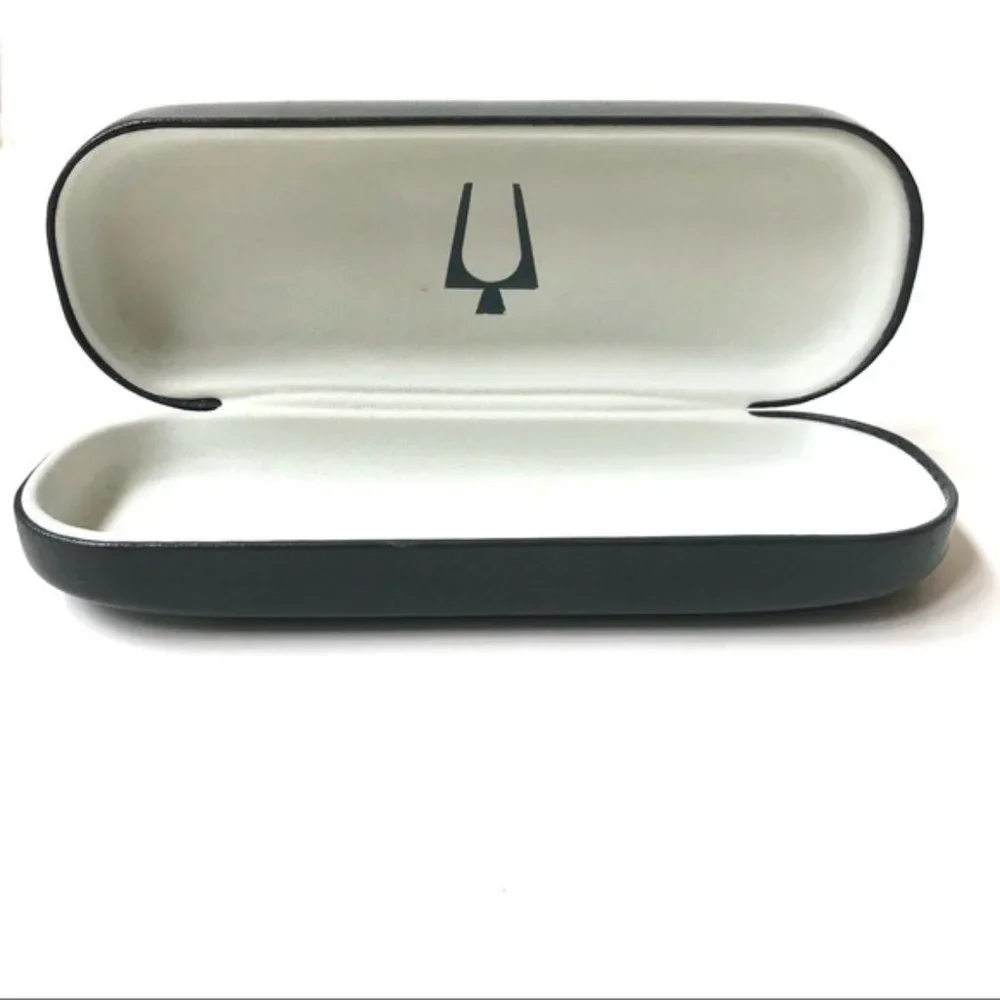 Bulova Grey Hard Glasses Clamshell Case EUC
